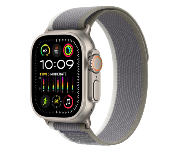 Apple Watch Ultra 2 Titanium/Green/Grey Trail Loop M/L LTE - 1180312 - zdjęcie